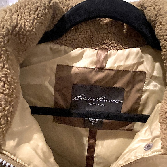 EDDIE BAUER Goose Down Puffer Vest in olive - Picture 4 of 4